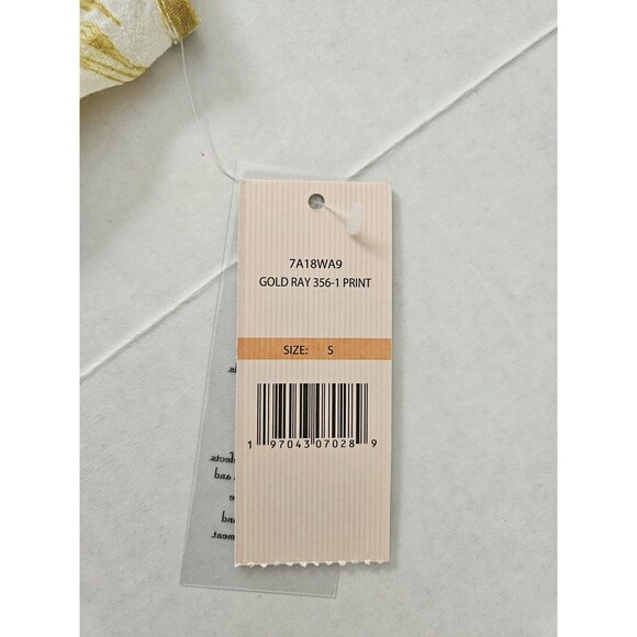 Nanette Lepore Gold Ray Smocked Tank Top Sz S - Picture 10 of 12